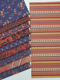 Набор тканей для рукоделия "Наследие мануфактур", 45*30 см, 10 шт