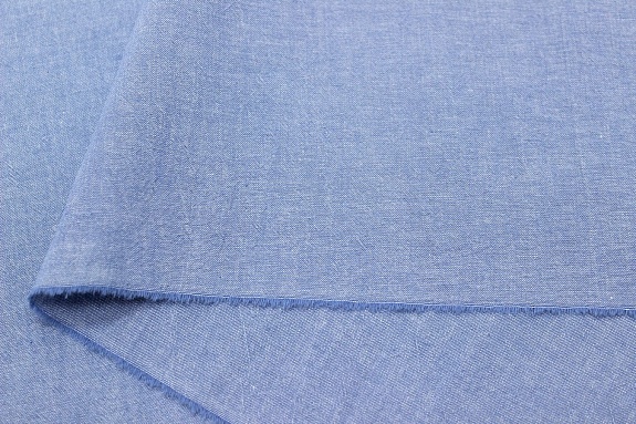 Вареный (стираный) хлопок цв.Голубой джинс меланж, ш.2.5м, хлопок-100%, 125гр/м.кв