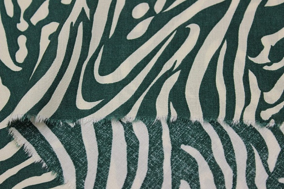 Штапель "Иммерсия" цв.хвойно-зеленый, ВИД2, ш.1.45м, вискоза-100%, 90гр/м.кв