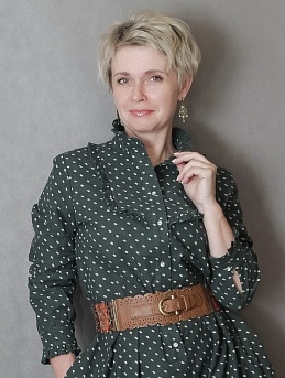 Платье из Теплого хлопка "Мелкие белые веточки"