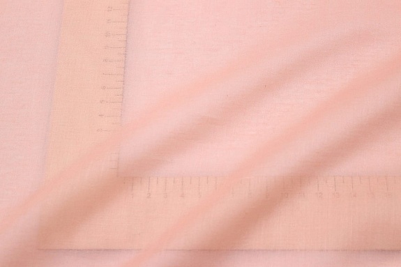 Батист цв.Розово-лососевый, ш.1.48 м, хлопок-100%, 60гр/м.кв
