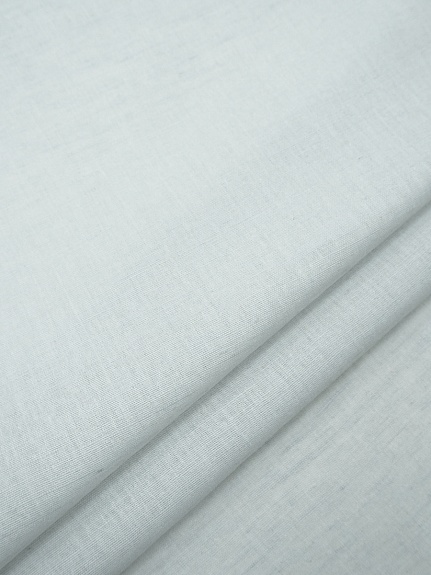 Мерный лоскут - Полулен однотонный "Бледно-голубая дымка меланж" ВИД2, СОРТ2, 1,5м,