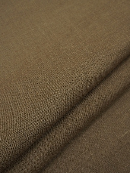 Лен костюмный с эффектом мятости цв.Бежево-коричневый, ш.1.45м, лен-100%, 190гр/м.кв