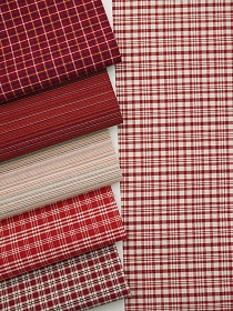 Набор тканей для рукоделия "Пестрядь этнографическая под домоткань №2", 45*30 см, 6 шт