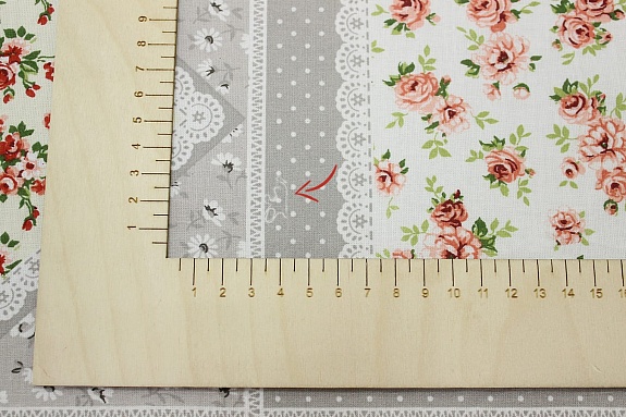 Поплин "Платочный пэчворк - цветы", (комп), ш.2.2м, хлопок-100%, 110гр/м.кв