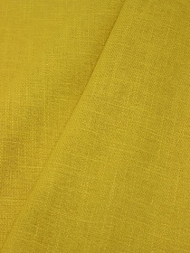 Мерный лоскут Конопля с хлопком-диагональ цв.Горчично-желтый, ш.1.4м, конопля-80%, хлопок-20%, 220гр/м.кв