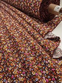 Микровельвет "Бонита" цв.темно-коричневый, ш.1.1м, хлопок-100%, 125гр/м.кв