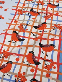 Вафельное полотно "Ягодный сорбет", ш.1.5м, хлопок-100%, 150гр/м.кв