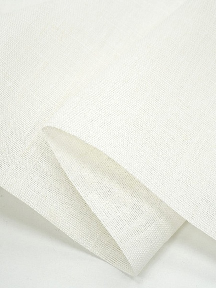 Лен интерьерный цв.Сливочный, СОРТ2, ш.1.6м, лен-100%, 270гр/м.кв