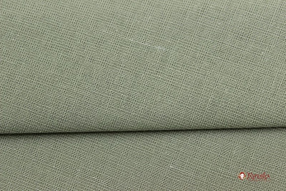 Полулен однотонный цв.Светлый серый хаки, ш.1.5м, лен-30%, хл-70%,140гр/м.кв