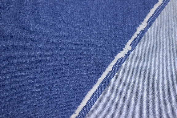 Плотная джинсовая ткань цв.Темно-синий, ш.1.5м, хлопок-95%, п/э-5%, 350гр/м.кв