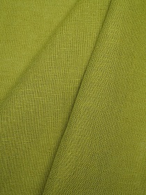 Полулен цв.Зеленая олива, ш.1.5м, лен-57%, хлопок-43%, 200гр/м.кв