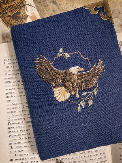 Льняная обложка для книги