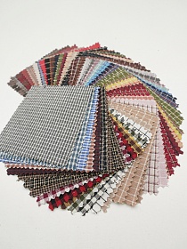 Комплект образцов "Пестрядь клетка" №1