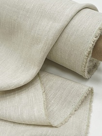 Лен костюмный с умягчением цв.Натуральный, ш.1.5м, лен-100%, 190гр/м.кв