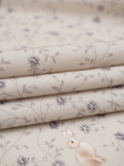 Хлопок Персик "Цветущий секрет" цв.серо-бежевый, ш.2.5м, хлопок-100%, 130гр/м.кв