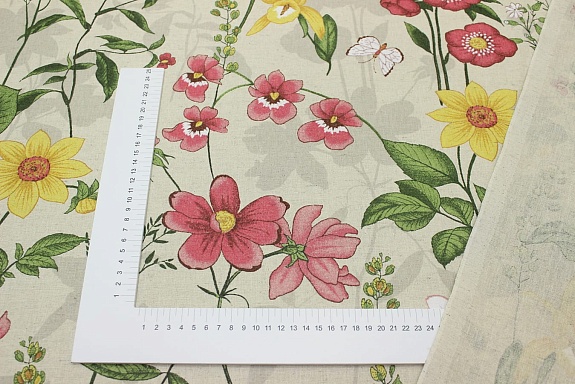 Полулен "Льняная весна" (на суровом), ш.1.5м, лен-30%, хлопок-70%, 140г/м.кв