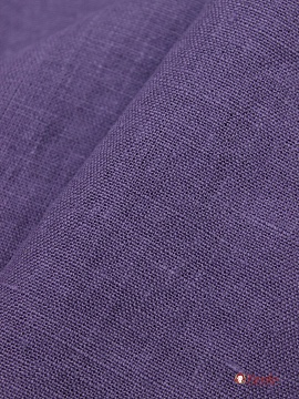 Лен постельный с эффектом мятости цв.Сиренево-фиолетовый, ш.2.55м, лен-100%, 190гр/м.кв