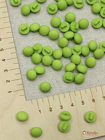 Пуговица "Грибок" пластмасса, цв.салатовый, 10мм