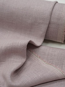 Лен костюмный с умягчением цв.Св.лилово-бежевый, ш.1.5м, лен-100%, 190гр/м.кв