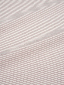 Вареный (стираный) хлопок "Белая полоска на пыльно-розовом меланже", ш.2.5м, хлопок-100%, 115гр/м.кв