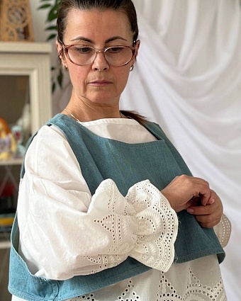 Блуза из Шитья "Камея" по МК Нелли Беленкиной*