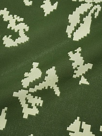 Бязь "Камуфляж - березка" цв.хаки/св.салатовый, ГОСТ,  ш.1.5м, хлопок-100 %, 125гр/м.кв