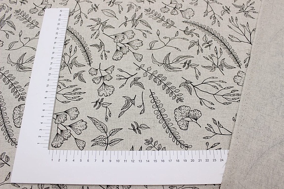 Полулен "Душистые травы" (на суровом), ВИД2, ш.1.5м, лен-30%, хлопок-70%, 147гр/м.кв