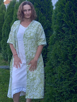 Легкое летнее пальто из полульна "Вилона"