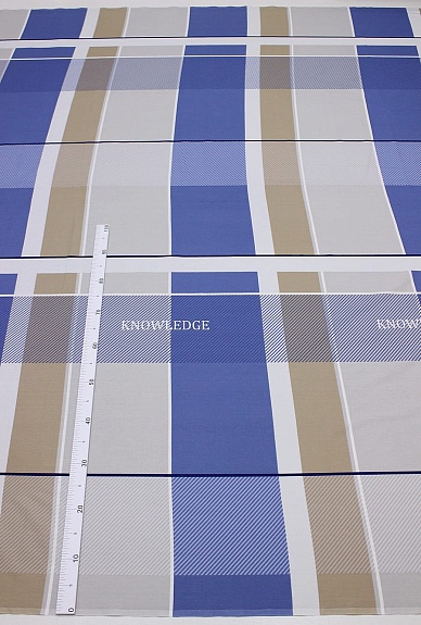 Мерный лоскут (ткань в отрезах) - Поплин "Кристиан - крупные квадраты", (комп), СОРТ2, ш.2.2м