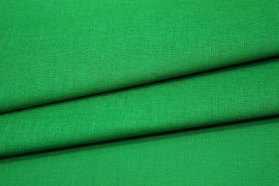 Бязь цв.Насыщенный зеленый, СОРТ2, ш.1.5м, хлопок-100%, 142гр/м.кв