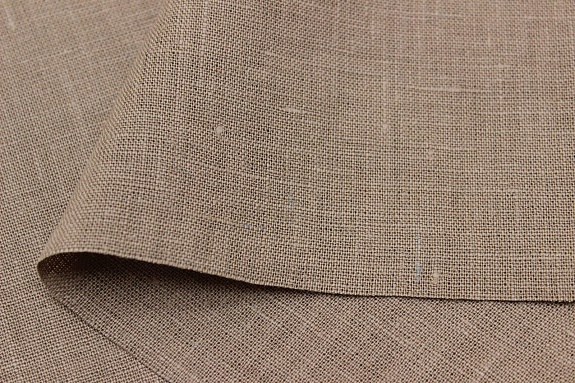 Лен костюмный с эффектом мятости цв.Нуга-2, ш.1.45м, лен-100%, 190гр/м.кв