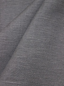 Лен костюмный цв.Темно-серый-2, ш.1.5м, лен-100%, 180гр/м.кв