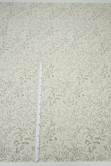 Перкаль "Луговые стебельки" цв.молочно-бежевый, ш.2.2м, хлопок-100%, 105гр/м.кв