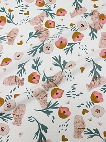 Штапель "Анима" цв.белый, ш.1.45м, вискоза-100%, 90гр/м.кв