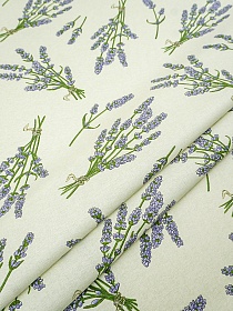 Саржа с пропиткой "Ароматная лаванда", ш.1.55м, хлопок-100%, 180гр/м.кв