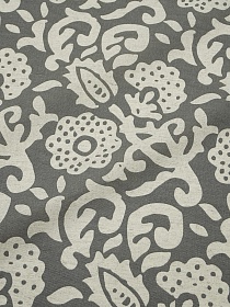 Полулен "Лунный цветок" цв.серый (на суровом), ш.1.5м, лен-30%, хлопок-70%, 147гр/м.кв