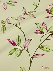 Интерьерный хлопок "Нежные веточки на бледно-желтом", СОРТ2, ш.1.5м, хлопок-100%, 240гр/м.кв