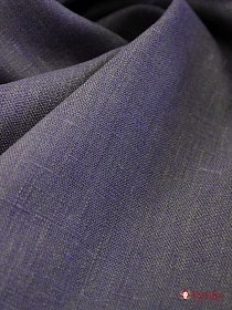 Лен костюмный цв.Фиолетово-серый меланж, ш.1.5м, лен-100%, 190гр/м.кв