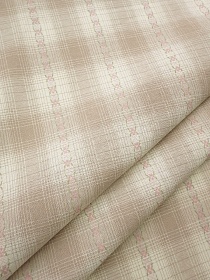 Пестрядь "Вышивка на клетке" цв.песочно-кофейный, ш.1.45м, хлопок-100%, 140гр/м.кв