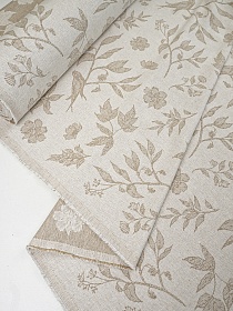 Полульняной жаккард с эффектом мятости "Лирика", ш.1.55м, лен-84%, хл-16%, 410гр/м.кв