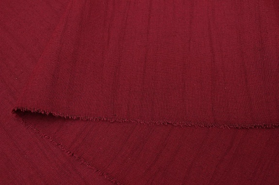 Хлопколен винтаж (жгутовое окрашивание) цв.Бордовый с терракотовым оттенком, ш.1.5м, лен-15%, хл-85%