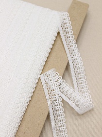 Кружево цв.белый, ш.20мм, хлопок-88%, п/э-12%