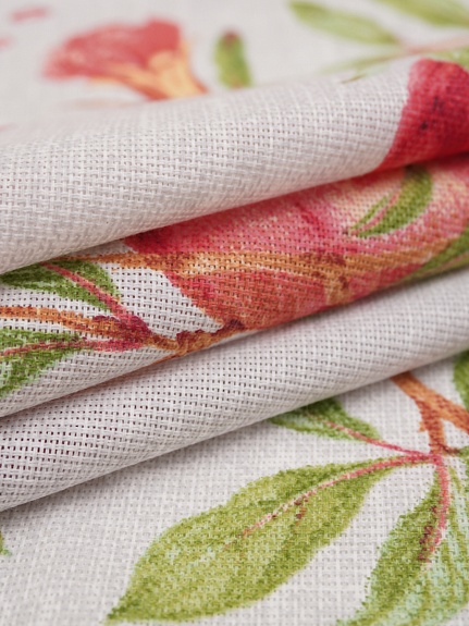 Рогожка "Сочный гранат" цв.серый, ш.1.5м, хлопок-100%, 150гр/м.кв