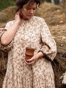 Платье из теплого хлопка "Элиза"