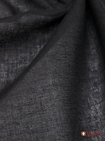 Мерный лоскут - Батист цв.Черный, СОРТ2, ш.1.45м, хлопок-100%, 60гр/м.кв