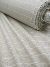 Полульняной перкаль постельный "Полоска (2,5см*0,5см)" цв.суровый, (комп), ш.2.2м, лен-30%, хлопок-70%, 120гр/м.кв