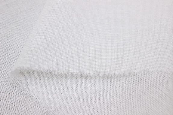 Мерный лоскут - Ситец Полина цв.белый, ш.0.8м, хлопок-100%, 86гр/м.кв