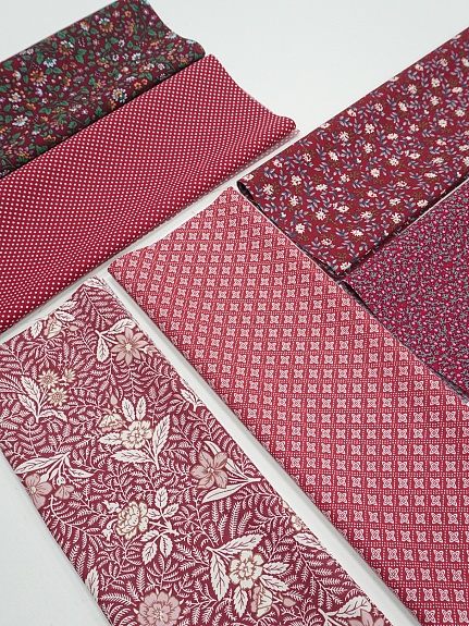 Набор тканей для рукоделия "Импортный хлопок: Мелания", 45см*30см, 6шт