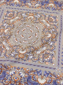 Перкаль "Илона" (Гол.платок 75*81см) цв.св.бежево-кофейный, ш.1.5м, хл-100%, раппорт 81см